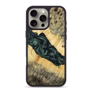Iphone 16 Pro Max Wood Phone Case - Tea (Green, 776368) Shock Absorption