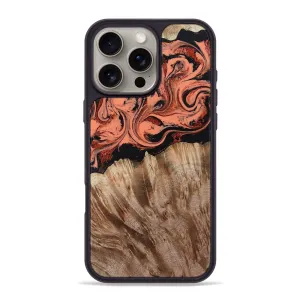 Anti Finger Smudge Iphone 16 Pro Max Wood Phone Case - Cal (Red, 781660)