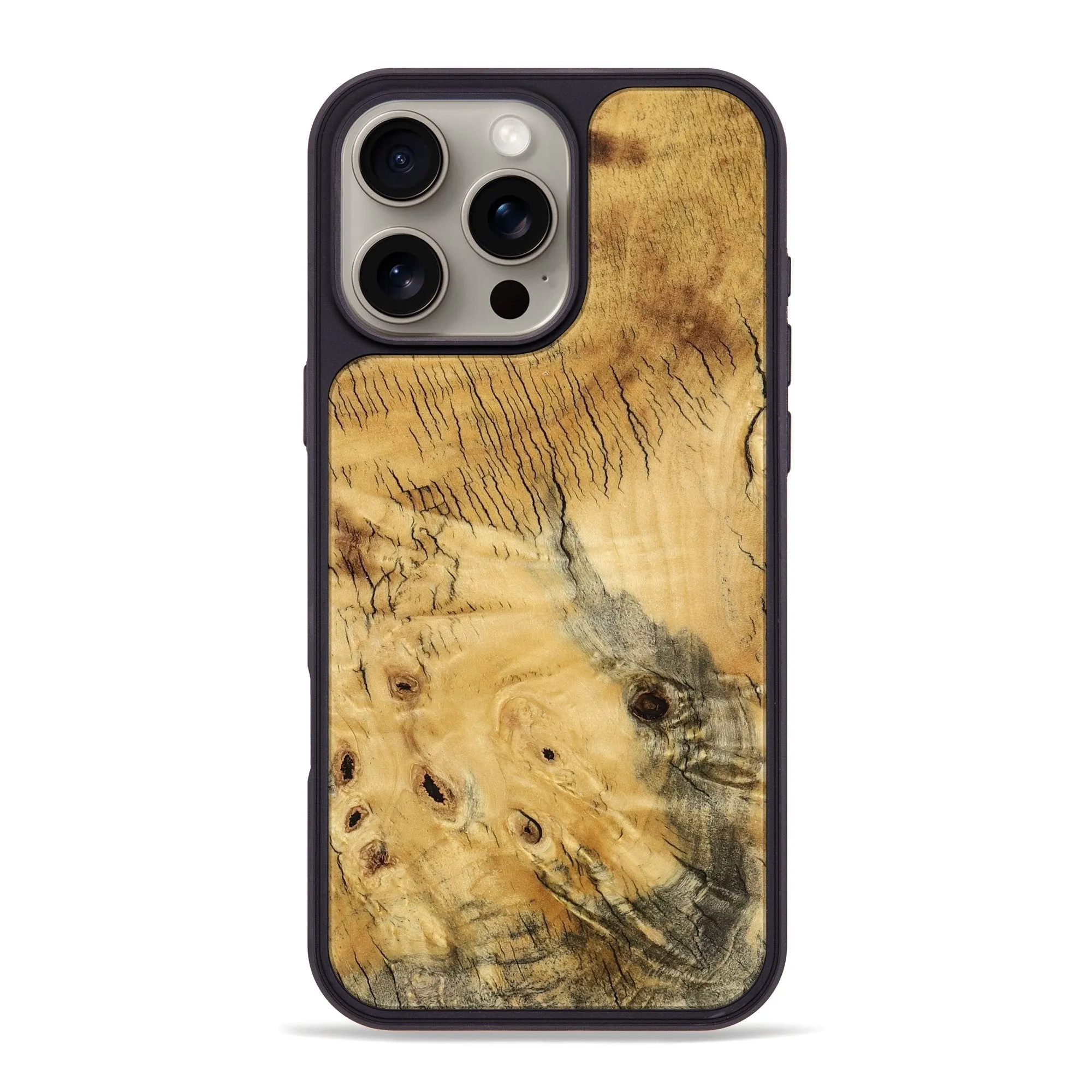Iphone 16 Pro Max Wood Phone Case - Dovie (Wood Burl, 778234) Water Resistant