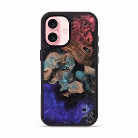 Iphone 16 Wood Phone Case - Madge (Cosmos, 781924) Edge to Edge Protection Case Friendly Glass