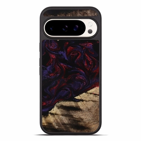 Pixel 10 Pro Xl Wood Phone Case - Lettie (Red, 771188) Anti Shock Film Anti Yellowing