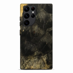 Galaxy S22 Ultra Wood Live Edge Phone Case - Lonnie (Wood Burl, 773970) Scratch Resistant Glass Shock Proof Film