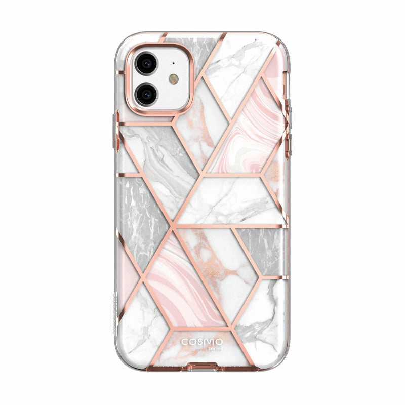 Shock Absorbing Iphone 11 Cosmo Case-Marble Pink