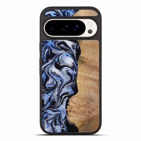 Pixel 10 Pro Xl Wood Phone Case - Santos (Blue, 772200) Anti Glare