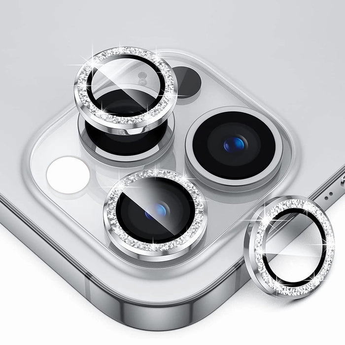 Usp Camera Lens Protector For Iphone 17 Pro / 17 Pro Max Crystal Style Individual Ring Cover (Tempered Glass) HD Screen Protector Shock Guard