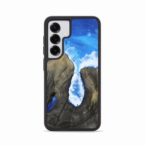 Case Friendly Glass Anti Finger Mark Galaxy S25 Wood Phone Case - Ephraim (Coastal, 781844)