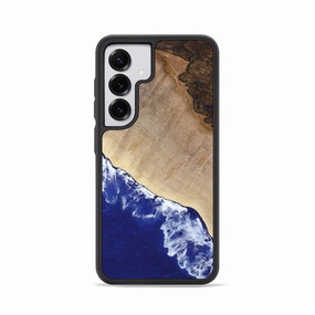 Galaxy S25 Wood Phone Case - Sadye (Geode, 781163) Impact Resistant HD Clarity
