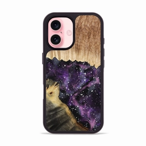 Anti Spy Film Iphone 16 Wood Phone Case - Grace (Cosmos, 778855)