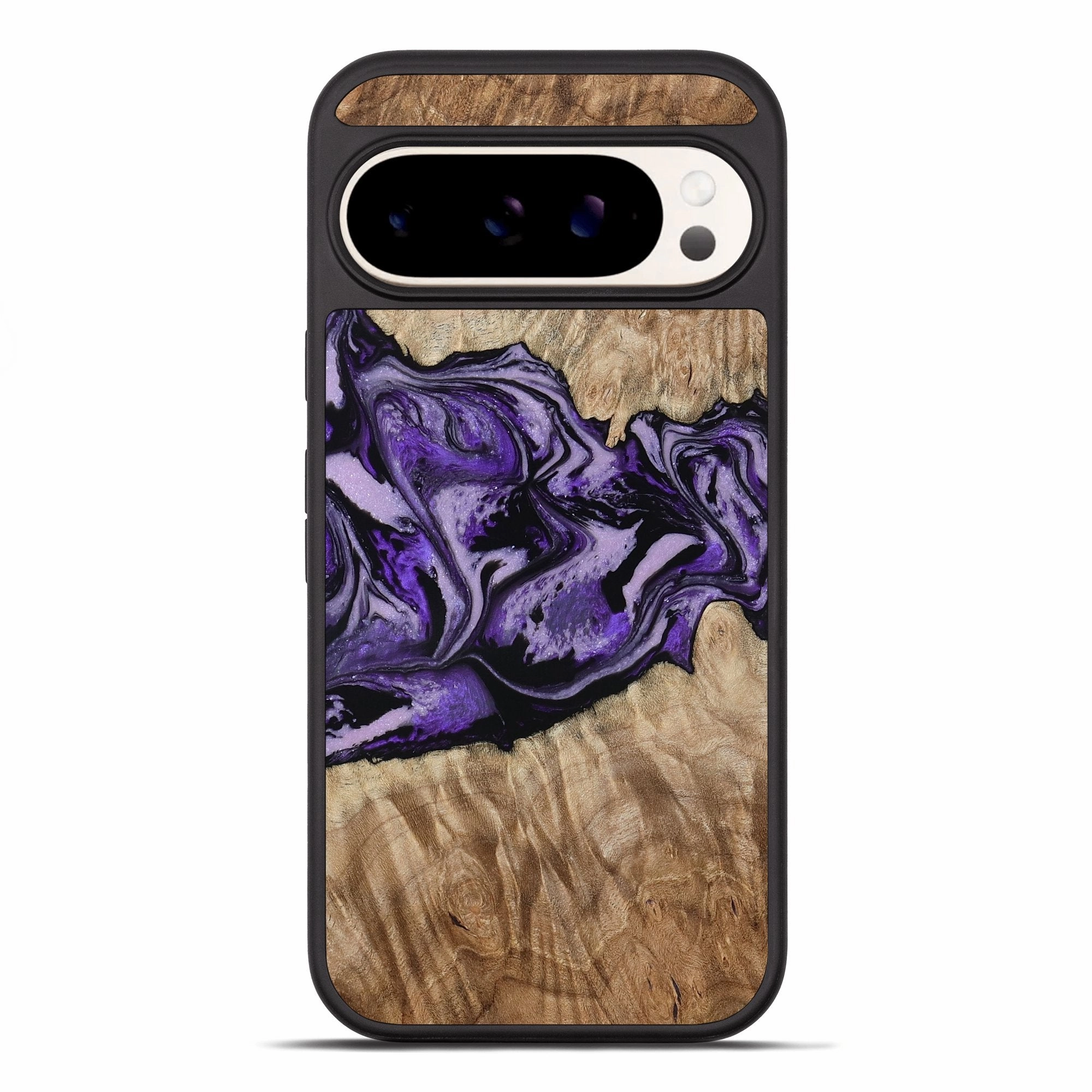 Anti Finger Smear Impact Protection Pixel 10 Pro Xl Wood Phone Case - Norita (Purple, 780427)