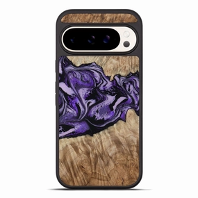 Anti Finger Smear Impact Protection Pixel 10 Pro Xl Wood Phone Case - Norita (Purple, 780427)