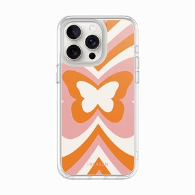 Iphone 14 Pro Max Halo Magsafe Cute Phone Case - Retro Butterfly Anti Spy Film