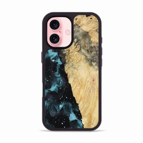 Iphone 16 Wood Phone Case - Gus (Cosmos, 781945) Slim Screen Protector