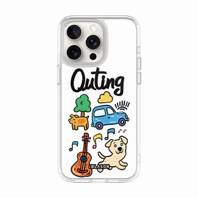 Protective Screen Iphone 16 Pro Halo Magsafe Cute Phone Case - Outing