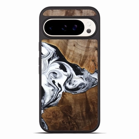 Pixel 10 Pro Xl Wood Phone Case - Shanon (Black & White, 772070) Easy Apply