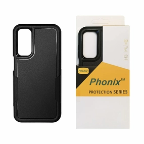 Phonix Case For Samsung A15 Black Armor Light Case Anti Blue Light Anti Fog
