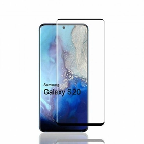 Edge Protection Curved Glass For Samsung Galaxy S20 Ultra (Black)