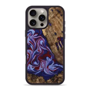 Bubble Free Screen Anti Yellowing Screen Iphone 16 Pro Max Wood Phone Case - Braiden (Red, 781114)
