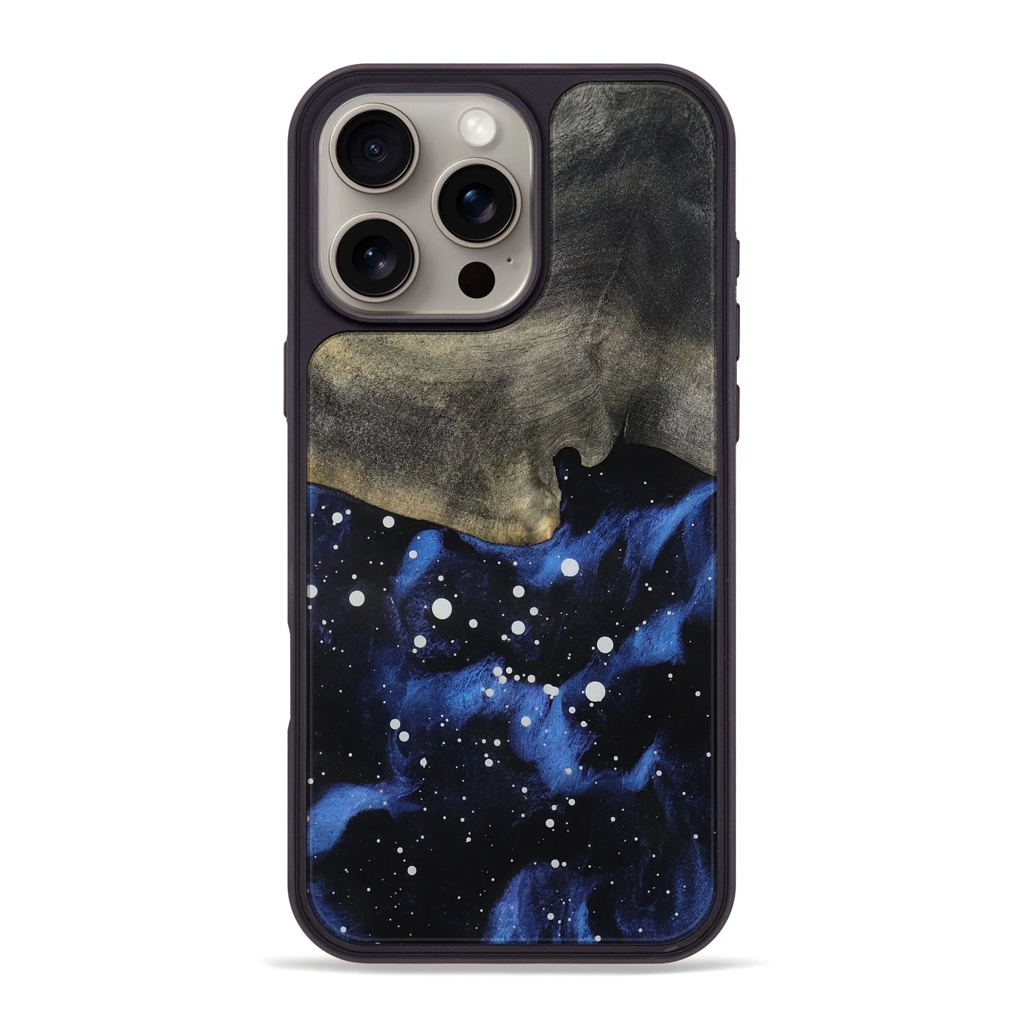 Iphone 16 Pro Max Wood Phone Case - Bridger (Cosmos, 781980) Tempered Glass Anti Fingerprint Coating