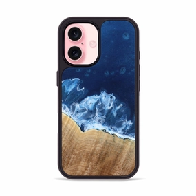 Easy Installation Smooth Surface Iphone 16 Wood Phone Case - Corrie (Coastal, 777464)