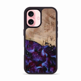 Iphone 16 Wood Phone Case - Valery (Cosmos, 780616) Anti Fingerprint Coating Rounded Edges