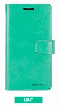 Scratch Resistant Glass Bubble Resistant Film Goospery Bluemoon Diary Case For Samsang