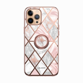 Iphone 12 Pro Max Cosmo Snap Case - Marble Pink Shock Absorbing