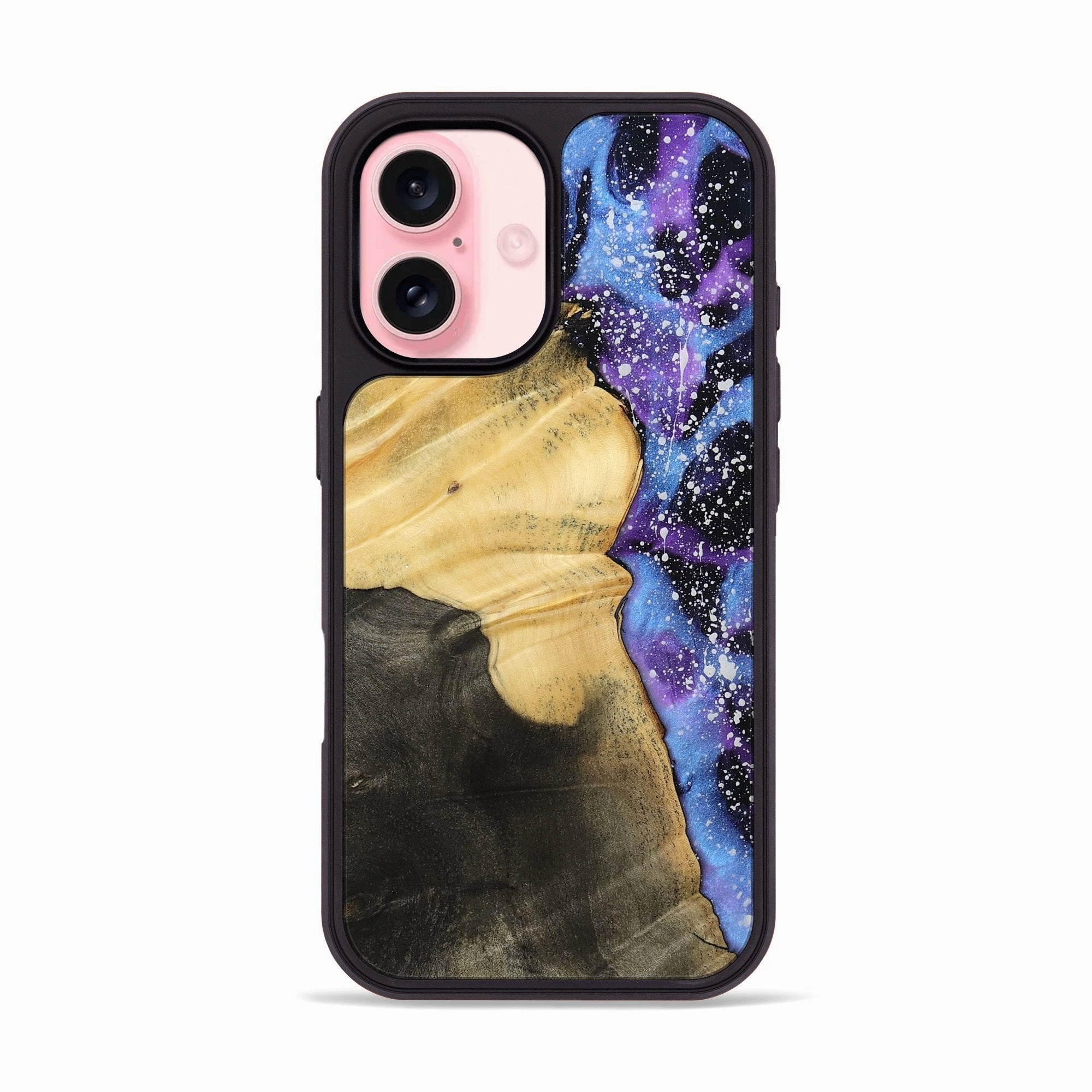 Iphone 16 Wood Phone Case - Gian (Cosmos, 779391) Anti Finger Smear Anti Scratch Coating