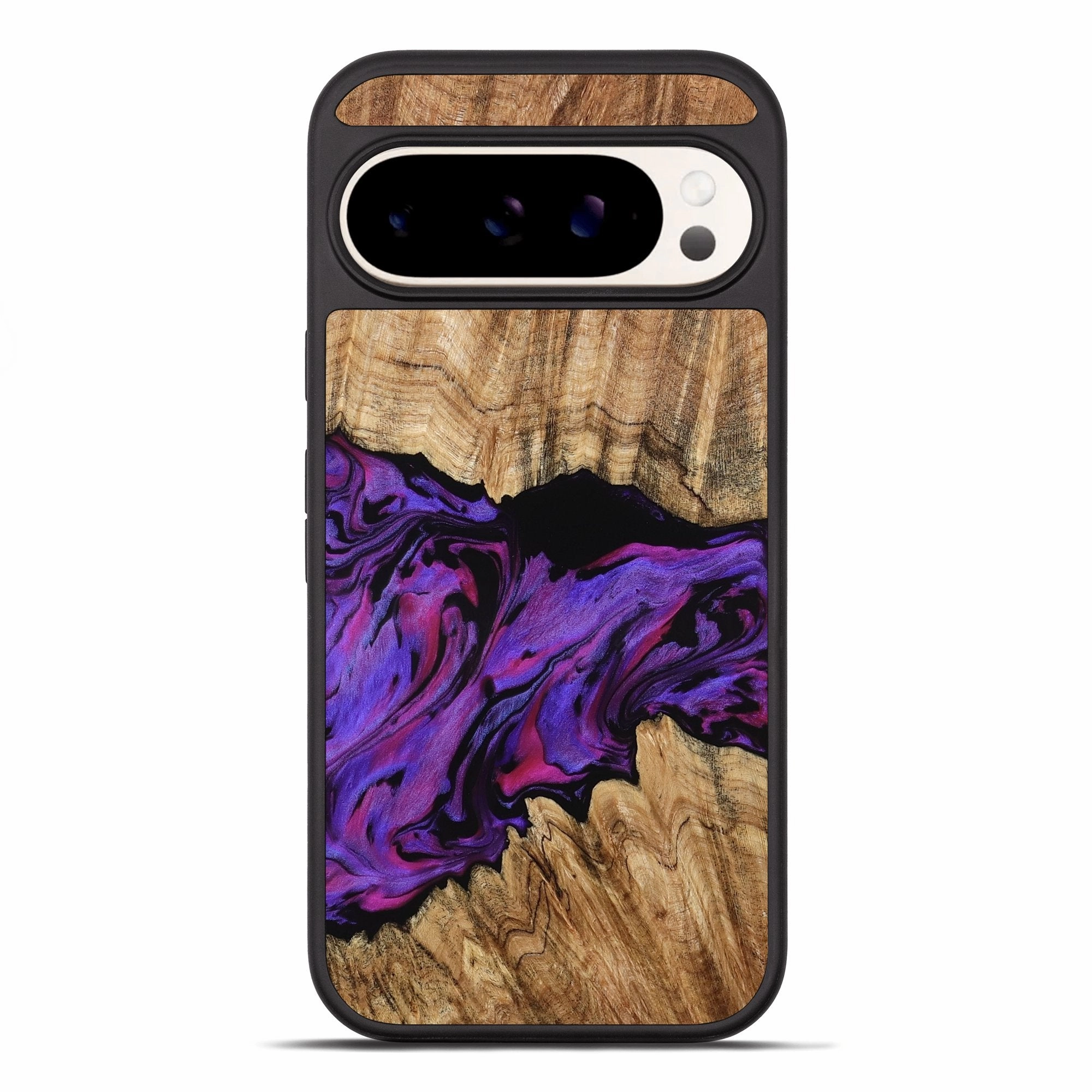 Anti Finger Streak Anti Glare Pixel 10 Pro Xl Wood Phone Case - Axl (Purple, 777552)