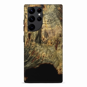 Drop Resistant Galaxy S22 Ultra Wood Live Edge Phone Case - Lavina (Wood Burl, 777815)