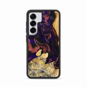 Galaxy S25 Wood Phone Case - Tami (Purple, 777987) Fingerprint Repellent Smooth Surface