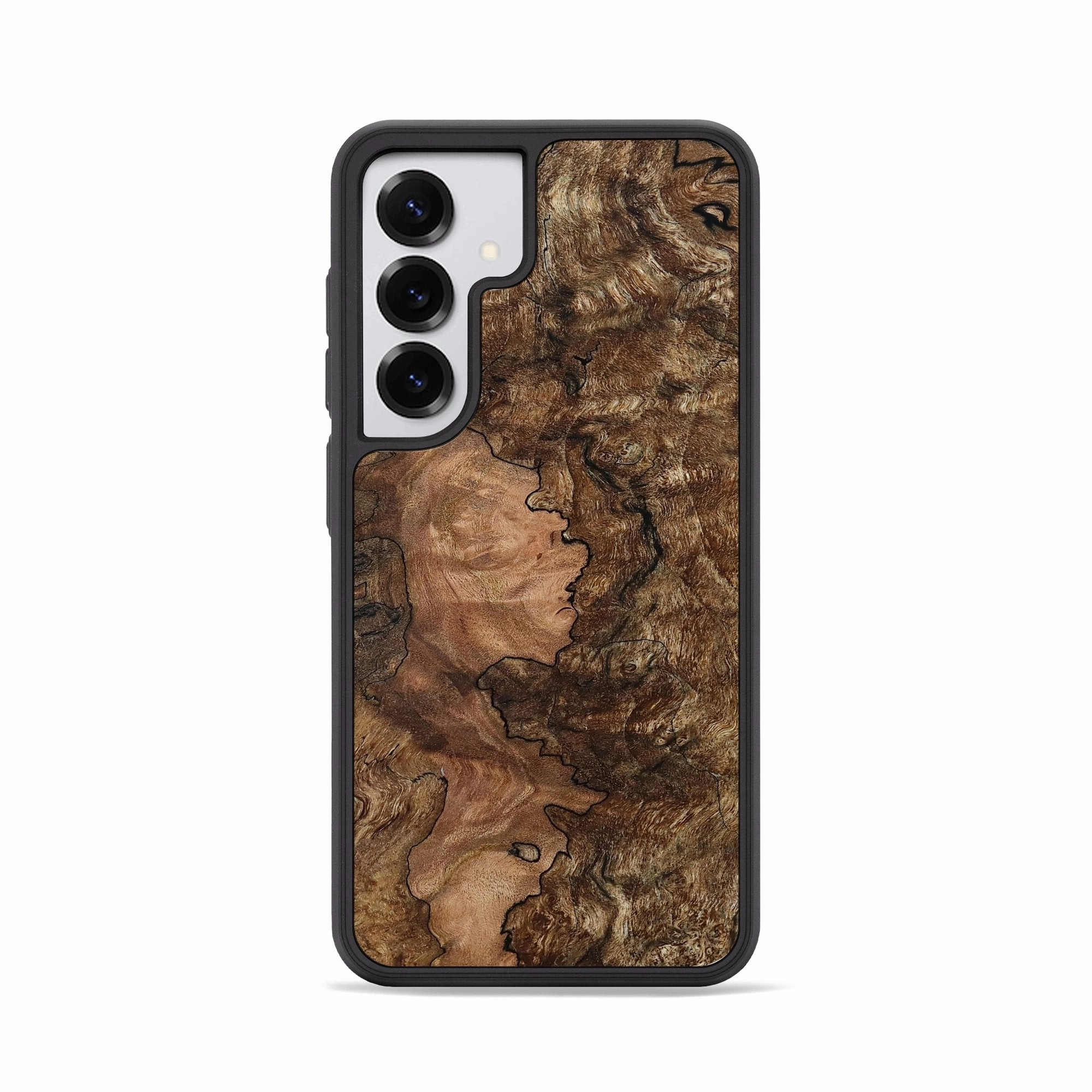 Galaxy S25 Wood Phone Case - Jill (Wood Burl, 781326) Anti Fingerprint Film