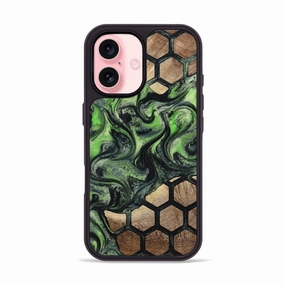 Anti Finger Streak Fingerprint Resistant Coating Iphone 16 Wood Phone Case - Coty (Pattern, 780992)