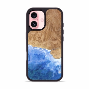 Anti Scratch Shield Iphone 16 Wood Phone Case - Rosanne (Coastal, 776617)