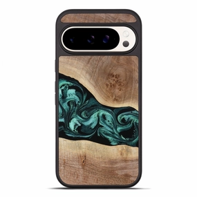 Pixel 10 Pro Xl Wood Phone Case - Lilla (Green, 780040) Smooth Surface Anti Fingerprint Film