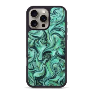 Iphone 16 Pro Max Resinart Phone Case - Pinkie (Green, 780897) Case Friendly Anti Reflection Coating