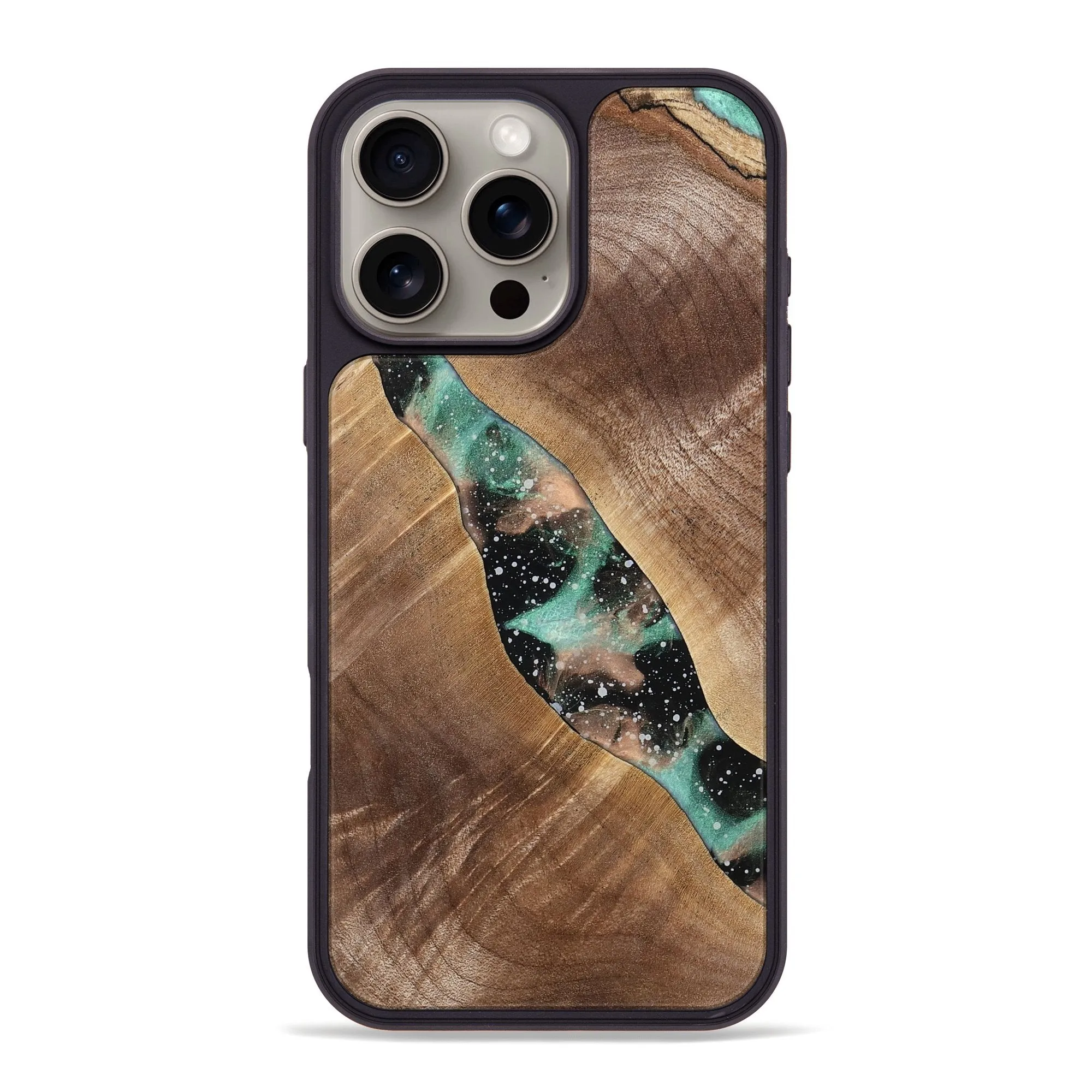 Iphone 16 Pro Max Wood Phone Case - Paula (Cosmos, 779405) Easy Apply Anti Fog