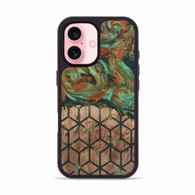 Iphone 16 Wood Phone Case - Kody (Pattern, 780192) Rounded Edges Easy Apply