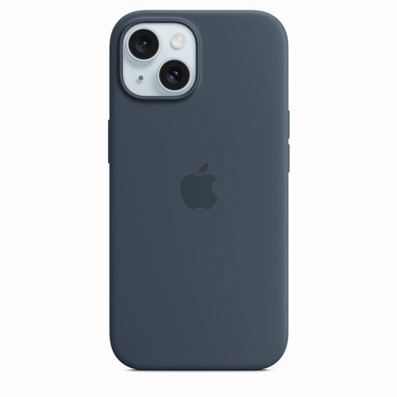 Silicone Case - Storm Blue (Iphone 15) Privacy Screen