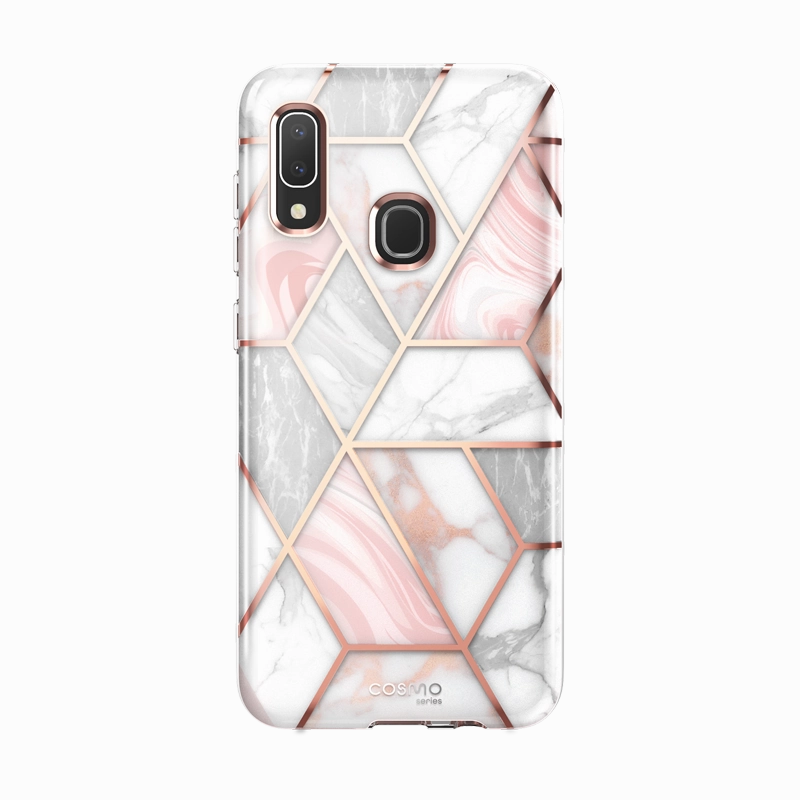 Drop Resistant Galaxy A20 | A30 Cosmo Case - Marble Pink