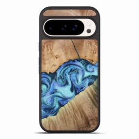 Pixel 10 Pro Xl Wood Phone Case - Tadeo (Blue, 778823) Smooth Touch Film