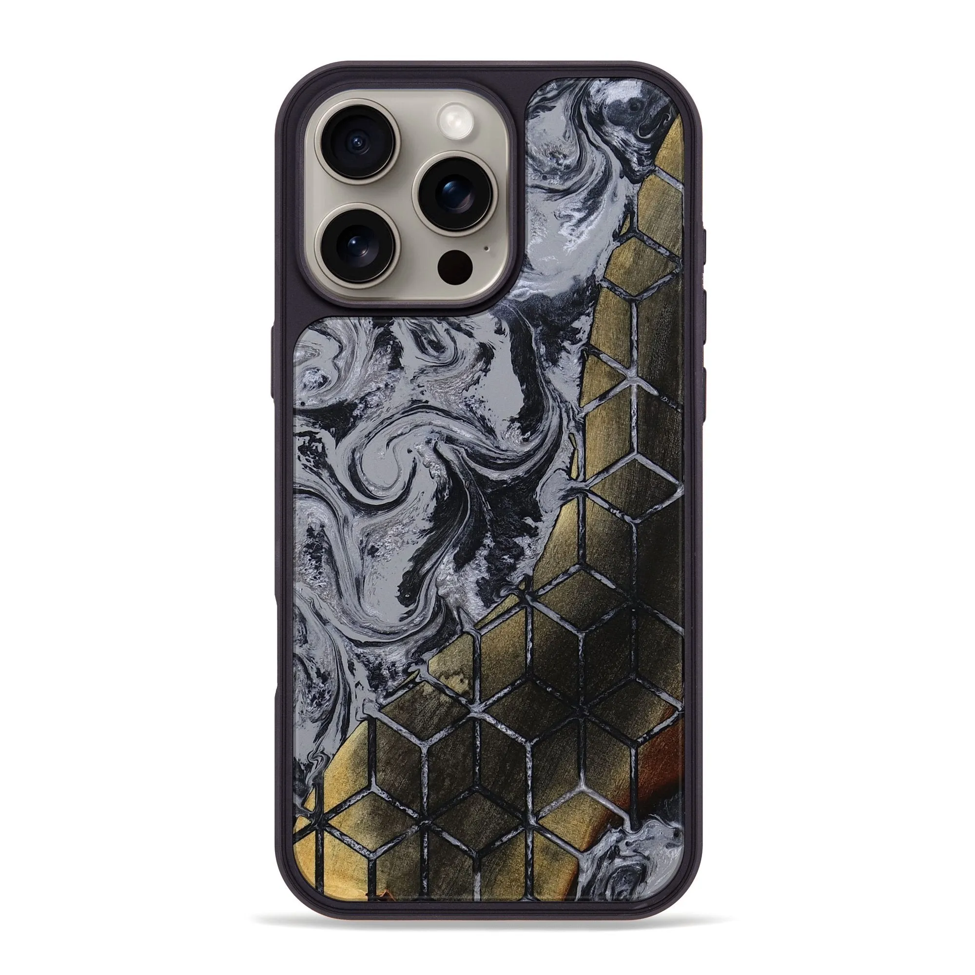 Iphone 16 Pro Max Wood Phone Case - Asaiah (Pattern, 780867) Anti Fingerprint Screen