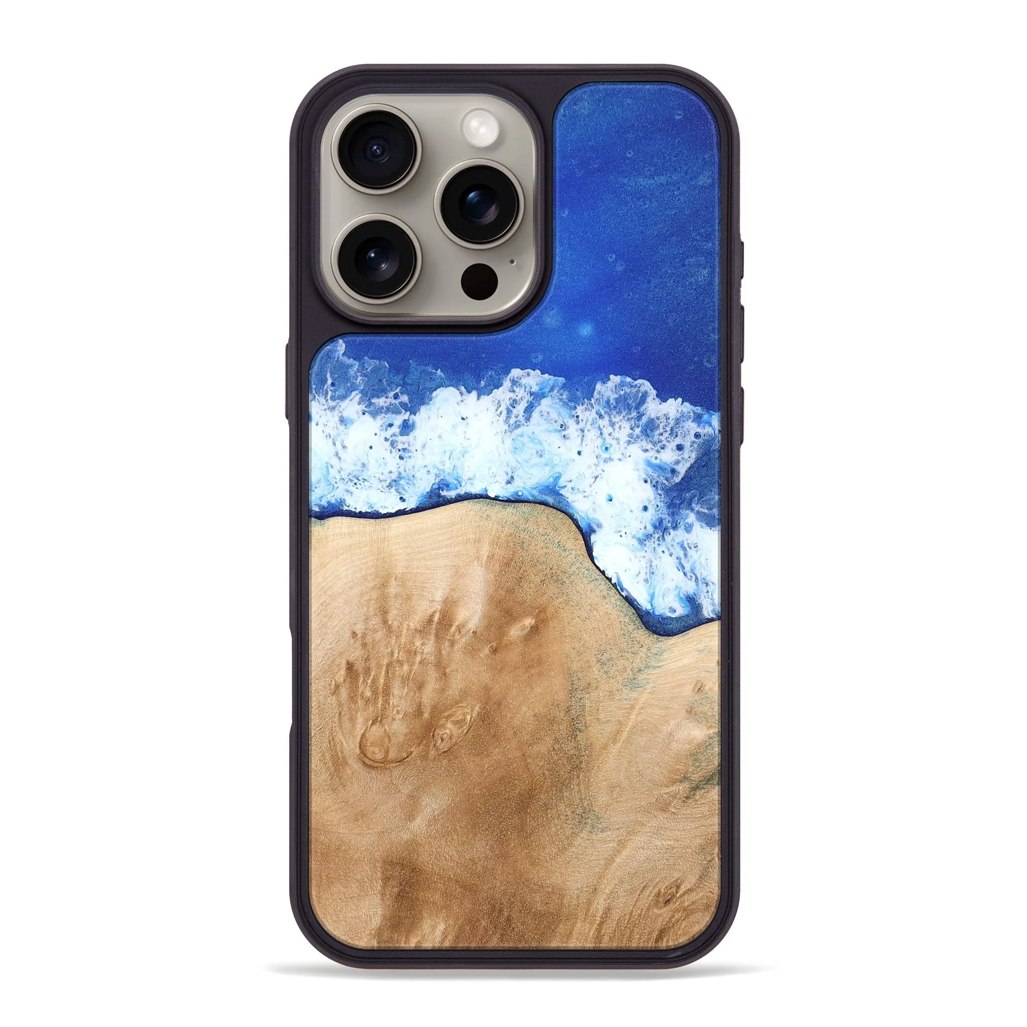 Iphone 16 Pro Max Wood Phone Case - Jazmyne (Coastal, 776608) Oleophobic Coating Anti Reflection