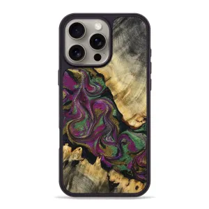 HD Clarity Ultra Thin Iphone 16 Pro Max Wood Phone Case - Kairo (Green, 777008)