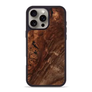 Iphone 16 Pro Max Wood Phone Case - Adelard (Wood Burl, 781895) Tempered Glass