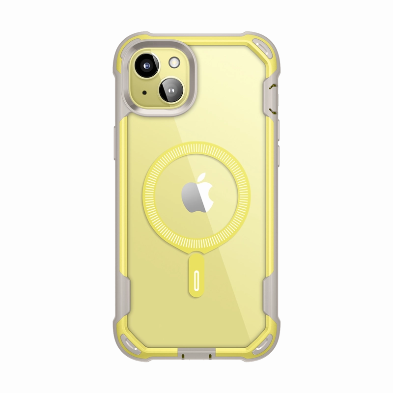 Anti Spy Film Iphone 14 Ares Mag Case - Yellow