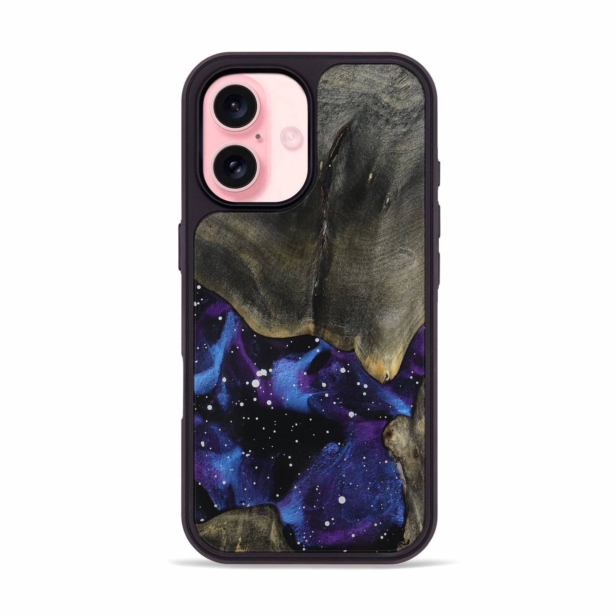 Easy Apply Smooth Surface Iphone 16 Wood Phone Case - Liza (Cosmos, 781926)