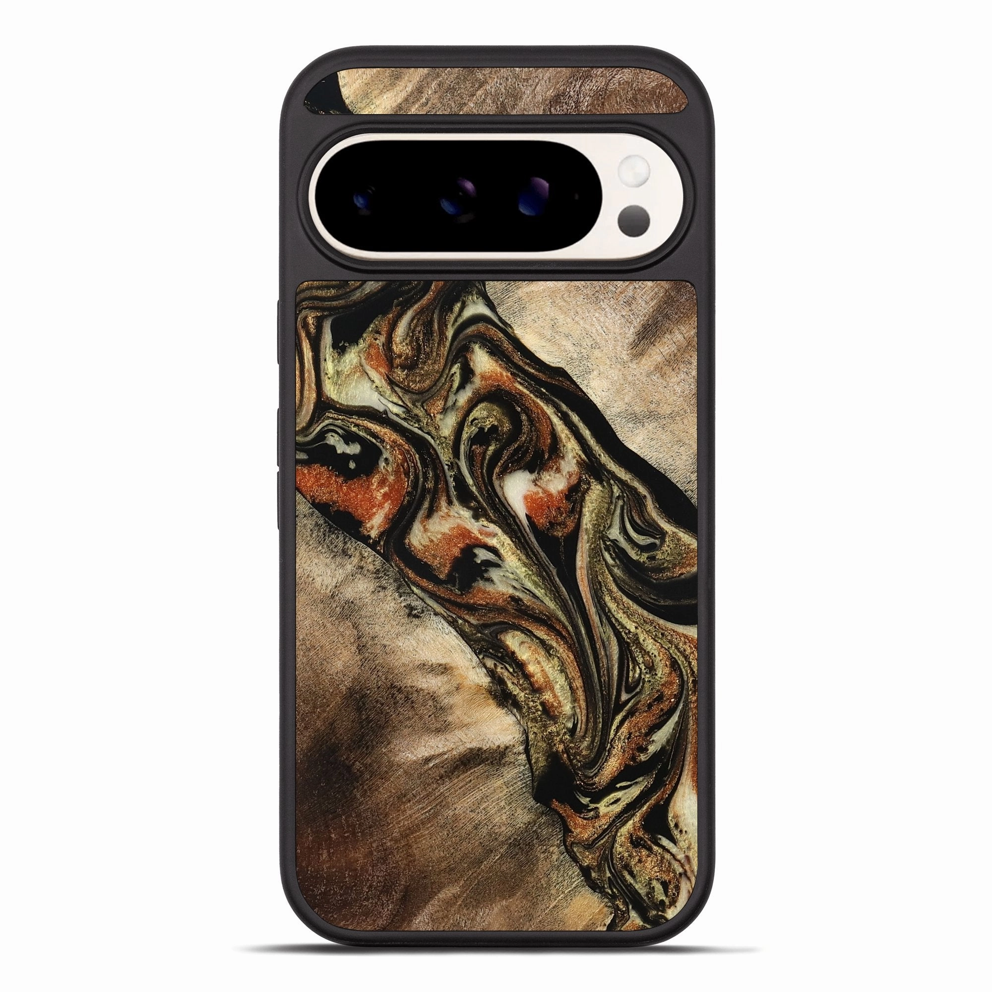 Pixel 10 Pro Xl Wood Phone Case - Taniya (Black & White, 776234) Anti Dust Film