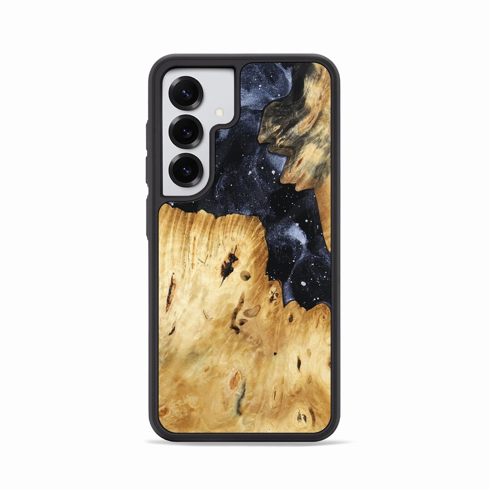 Anti Finger Grease Film Fingerprint Resistant Coating Galaxy S25 Wood Phone Case - Alitzel (Cosmos, 781300)