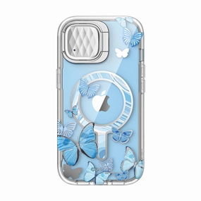 Iphone 14 Cosmo Mag Case - Blue Fly Anti Dust Film Smooth Surface