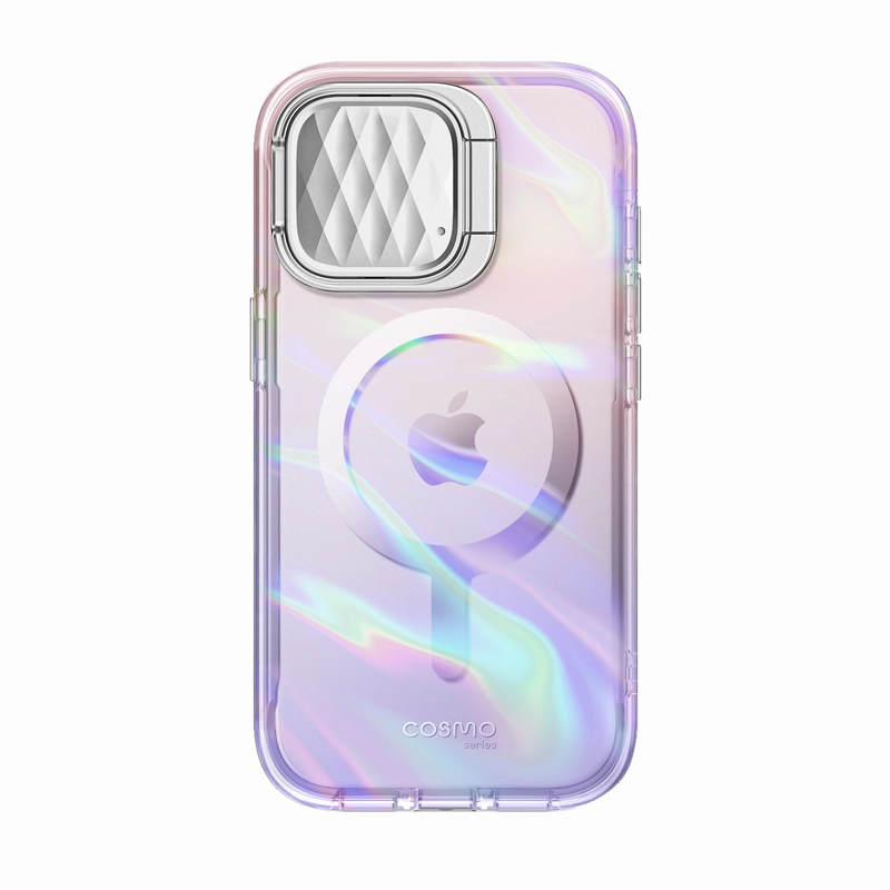 Soft Edge Reinforced Corners Iphone 15 Pro Max Cosmo Mag Case - Pink Laser